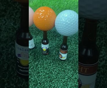 Golf Tees Beer Bottle Style Resin Recyclable Material  #golf #golftee