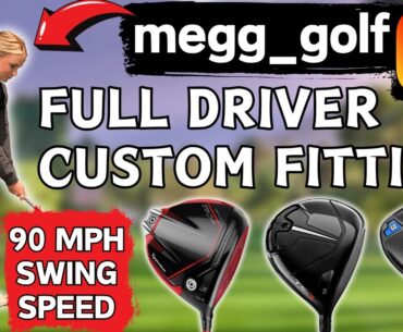 CAN WE GAIN MEG SOME YARDS?? - 90mph Swing Speed Driver Custom Fitting