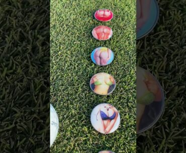 Lady Luck Golf - Set of 6 Golf Ball Markers - Touch the Rainbow