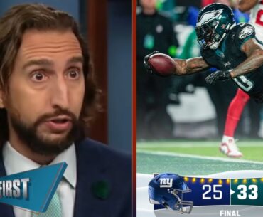 FIRST THINGS FIRST | "Eagles is ailing!" - Nick Wright gets brutally honest on 33-25 win over Giants
