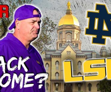 Back Dome? Notre Dame Pursuing LSU OC Mike Denbrock!