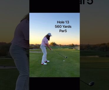 Here’s a look at how Kyle played the 13th hole at TPC Scottsdale! #golf #shorts #kyleberkshire