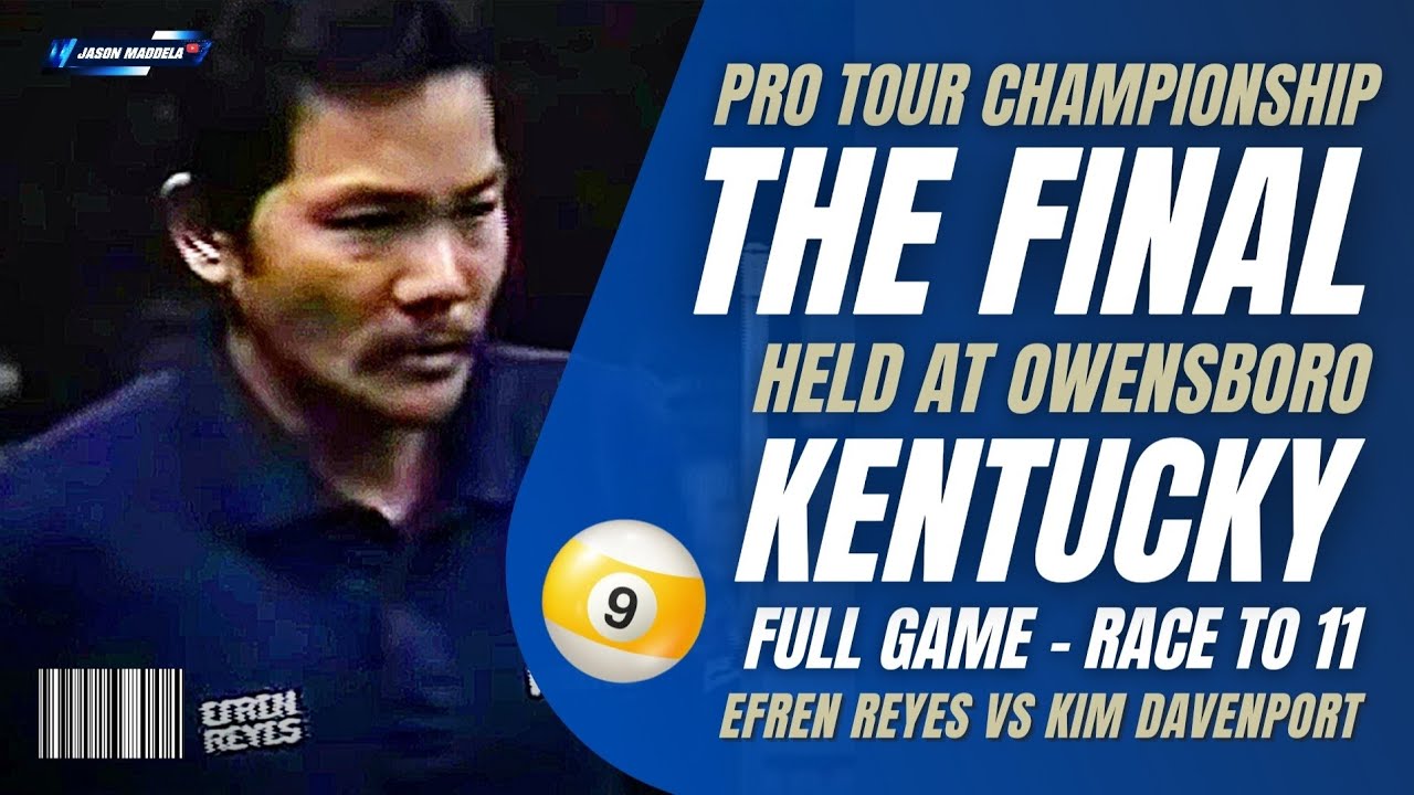 ⭐ Efren Reyes Full Game Final Pro Tour Championship Race to 11 at