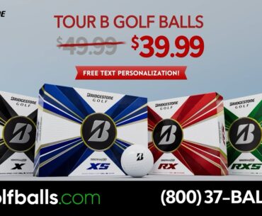 Price Drop on Bridgestone TOUR B Golf Balls, Now $39.99 + Free Text Personalization!