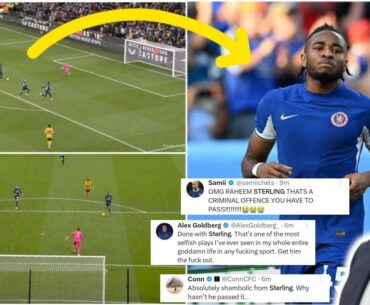 😡🔥 Chelsea fans angry reactions to Raheem sterling's huge funny missed vs wolves | Nkunku debut goal