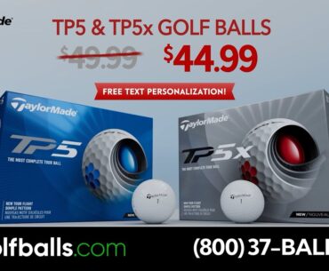 Price Drop on TaylorMade TP5 Golf Balls, Now $44.99 + Free Text Personalization!