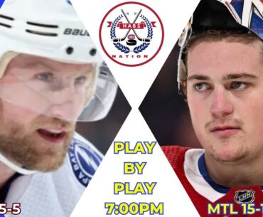 NHL GAME PLAY BY PLAY CANADIENS VS LIGHTNING