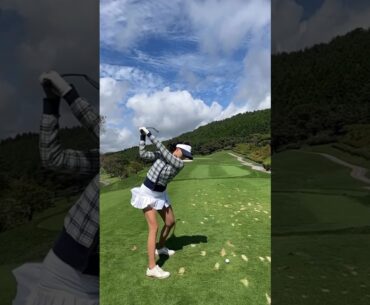 Smooth swing #golfgirl #golftechnique