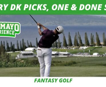 2024 The Sentry DraftKings Picks, Lineups | 2024 One and Done Strategy, Tips | 2024 DFS GOLF PICKS