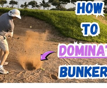 How to hit a golf bunker shot the RIGHT way | A super simple golf tip to make sand shots easy