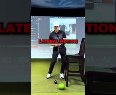 Eliminate your lateral motion and learn to rotate properly through this drill! #shorts #golf