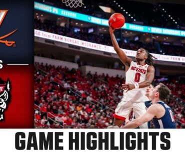 Virginia vs. NC State Game Highlights | 2023-24 ACC Men’s Basketball