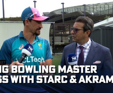 Swing bowling Masterclass with Wasim Akram and Mitch Starc! | Fox Cricket