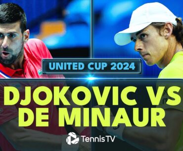 Alex De Minaur STUNS Novak Djokovic | United Cup 2024 Match Highlights