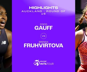 Coco Gauff vs. Brenda Fruhvirtova | 2024 Auckland Round of 16 | WTA Match Highlights