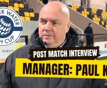 POST MATCH INTERVIEW| Paul Kee on the Irish Cup defeat to Larne.