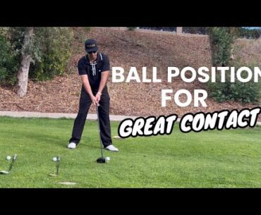 Ball position in golf