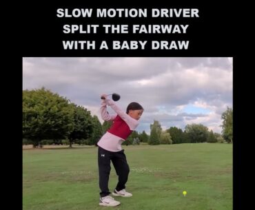Slow Motion Golf Swing. Driver. Baby Draw #golfswing  #golf #slowmotion #draw