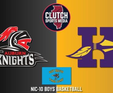 Auburn Knights vs Hononegah Indians - NIC-10 Boys Basketball