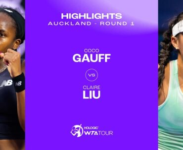 Coco Gauff vs. Claire Liu | 2024 Auckland Round 1 | WTA Match Highlights