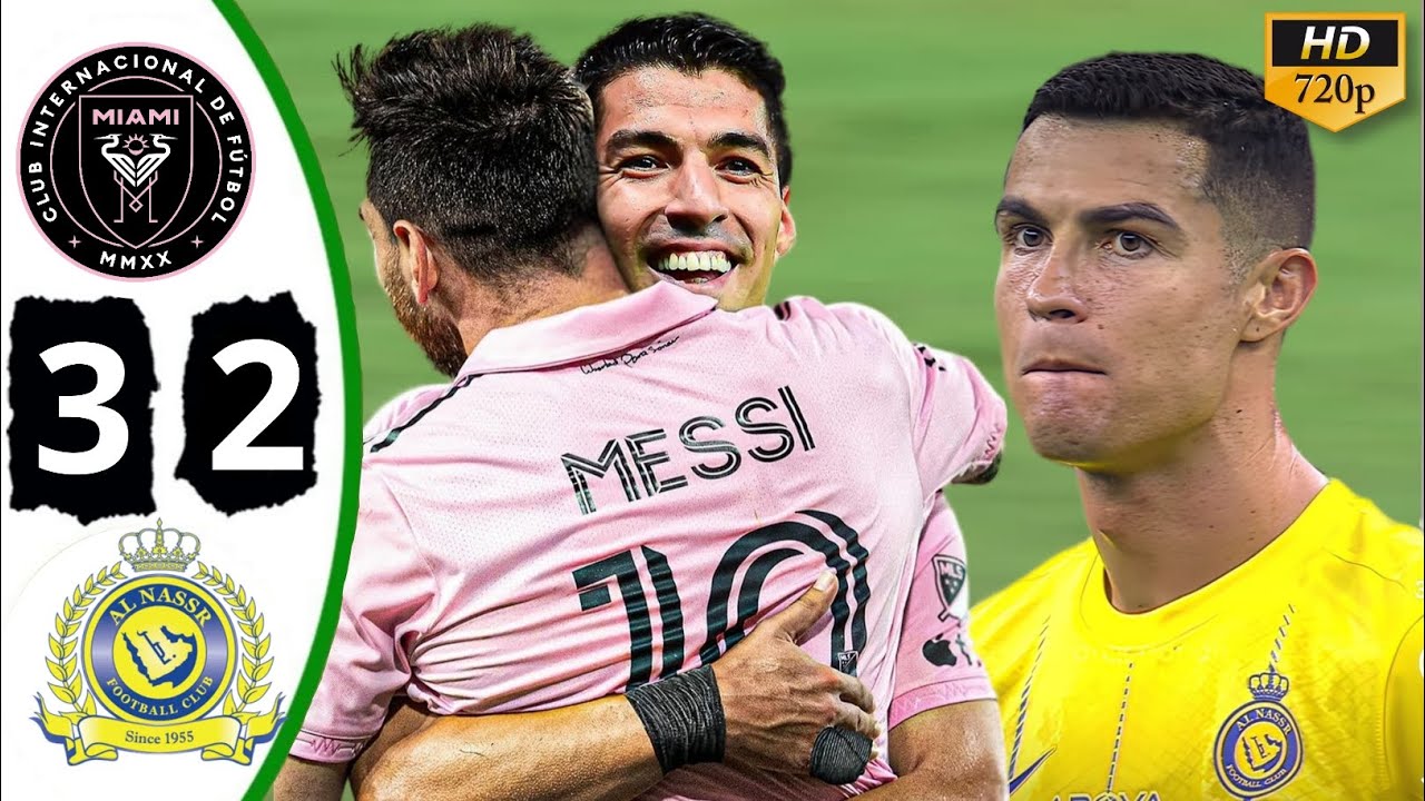 Ronaldo vs Messi 🔥 Al Nassr vs Inter Miami Friendly Match Highlights 3