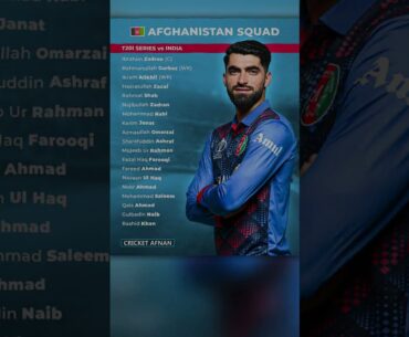 Afghanistan Full & Final Squad for T20I Series vs India 2024 Virat Kohli Rohit Sharma IND vs AFG