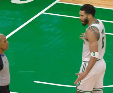 Jayson Tatum gets ejected for getting heated with ref after no call vs Rockets