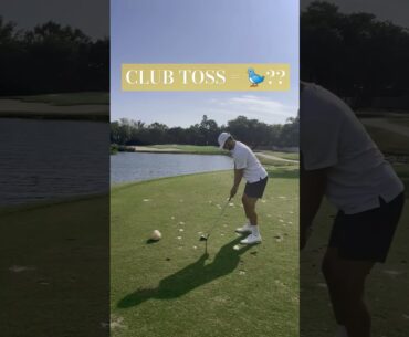 From Club Toss to BIRDIE?? #golf #golfswing #shortsfeed #shorts #golfgirl #titleist #taylormade #fyp