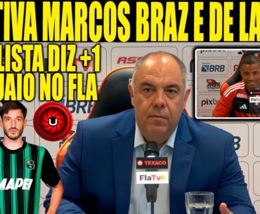 COLETIVA DE DE LA CRUZ E MARCOS BRAZ, JORNALISTA INFORMA MAIS UM URUGUAIO NO FLAMENGO