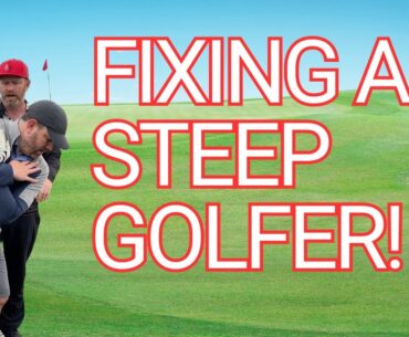 This Golfer Fixed His Steep Golf Swing With These Feels!