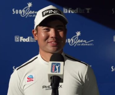 Taiga Semikawa Saturday Flash Interview Japanese 2024 Sony Open In Hawaii © PGA Tour
