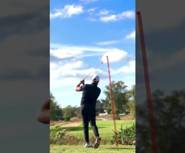 Do THIS when HAVING to clear a HAZARD off the TEE #short #shorts #golf #golfswing #golfhole #golfer