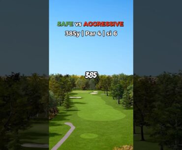 SAFE vs AGGRESSIVE who wins? ✅❌ #golf #foryou #golfswing #golfer #golftips #golfing #golfsimulator