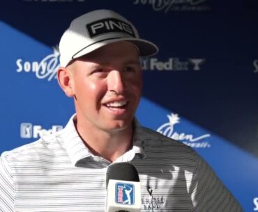 Sam Stevens Saturday Flash Interview 2024 Sony Open In Hawaii © PGA Tour