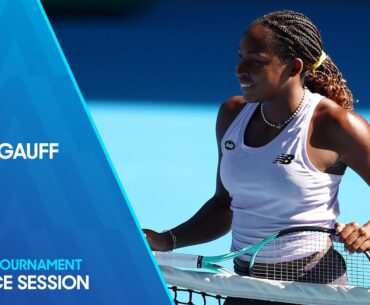 Coco Gauff Practice Session | Australian Open 2024