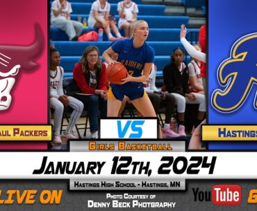 HCTV SPORTS: Hastings Girls Basketball vs South St. Paul Packers | 1-12-23