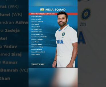 Team India Full & Final Squad for Test Series vs England 2024 Virat Kohli Rohit Sharma IND v AFG