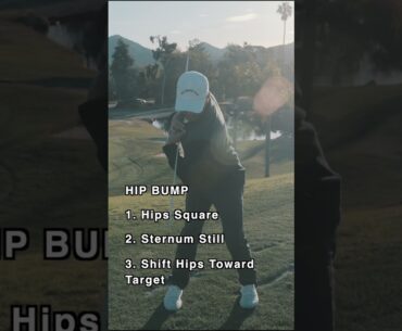 hip bump Explained #golf  #golfinstruction #golfswing