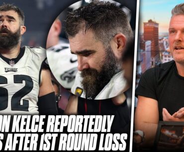 Jason Kelce Retires After 13 Seasons? Cried On Sideline Of Loss To Buccaneers | Pat McAfee Reacts