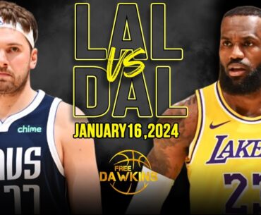 Los Angeles Lakers vs Dallas Mavericks Full Game Highlights | January 17, 2024 | FreeDawkins