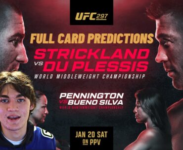 UFC 297 Strickland vs. Du Plessis Full Card Predictions!