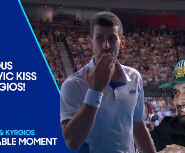 Novak Djokovic Blows Kiss to Nick Kyrgios After Sensational Rally! | Australian Open 2024