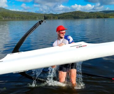 This happened on the last day of Queensland Rowing Champs….