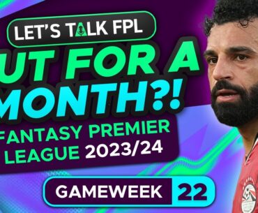 SALAH OUT FOR UP TO A MONTH? (FPL Midfield replacements GW22) | Fantasy Premier League Tips 2023/24