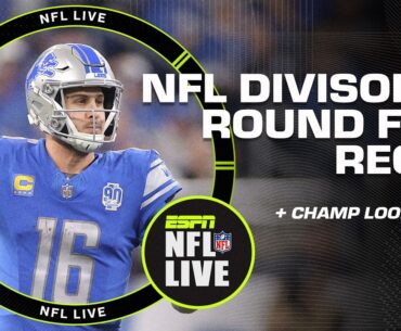 ALL ABOUT the NFL Divisional Round 🏈 + LOOK AHEAD to Championship Weekend 🏆 | NFL Live