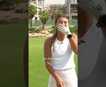 I CAN’T BELIEVE I CALLED IT!!! (sorry for my lost voice 😂)💥 FULL VID LIVE! #shorts #golf #golfgirl