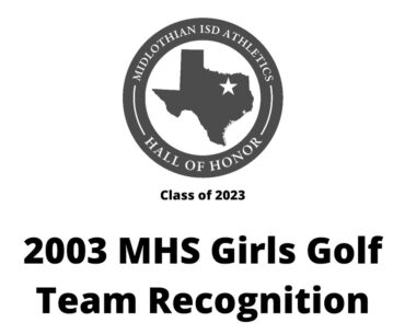 Class of 2023: 2003 MHS Girls Golf