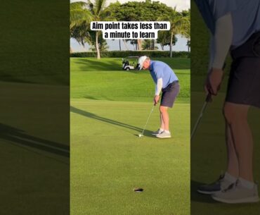 Aim point putting example | golf tips and techniques