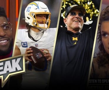 Chargers hire Jim Harbaugh, is Herbert out of excuses? | NFL | SPEAK