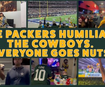 THE PACKERS HUMILIATE THE COWBOYS.  EVERYONE GOES NUTS. (Packers and Cowboys Fan Reactions)